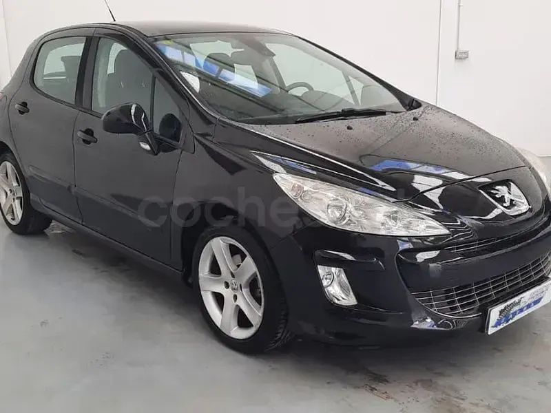 Usado Peugeot 308 110 CV (80 kW) 2008 Negro Berlina