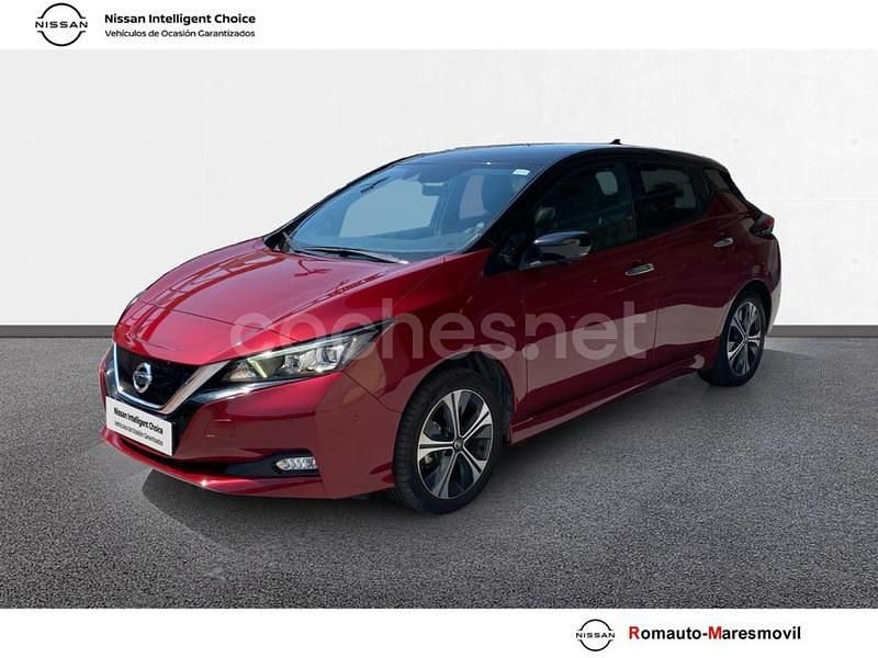 Carroceria bitono (ruby red midnight black) Usado 2021 Nissan Leaf Tekna Utilitario | 21.900 € (Caro) - Imagen 1/4