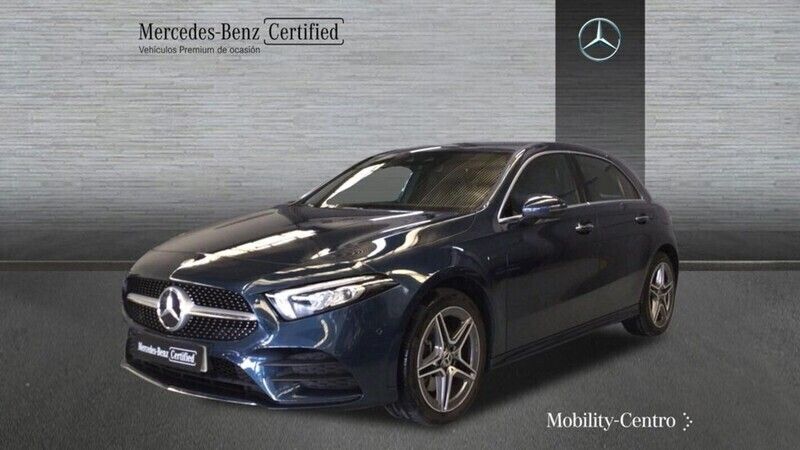 Denim blue metallic paint Usado 2021 Mercedes A250 AMG line Utilitario | 26.900 € - Imagen 1/4