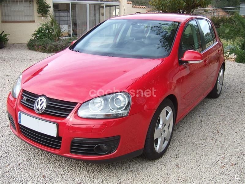 Rojo Usado 2007 VW Golf V GT Berlina | 7450 € (Precio justo) - Imagen 1/4