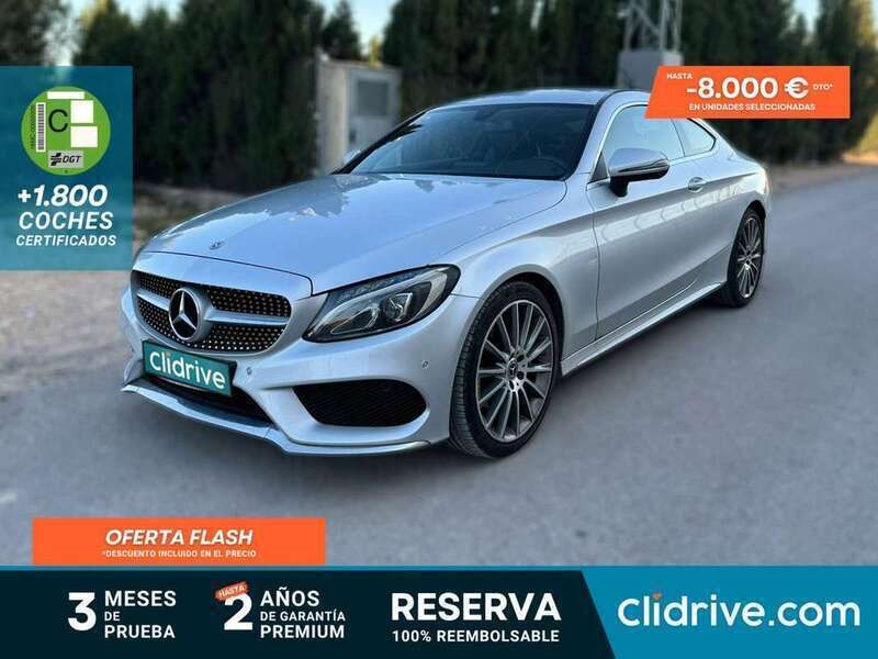 Gris Usado 2017 Mercedes C200 Coupe | 23.790 € (Buen precio) - Imagen 1/3