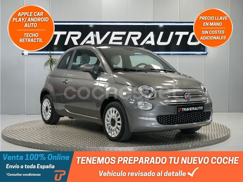Gris / plata Usado 2022 Fiat 500C Dolcevita Descapotable | 12.990 € (Precio justo) - Imagen 1/4
