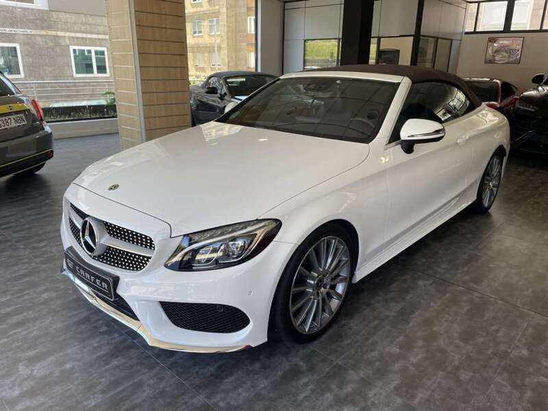 Blanco Usado 2017 Mercedes C220 Descapotable | 30.900 € (Un poco caro) - Imagen 1/4