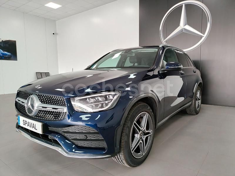 Azul Usado 2022 Mercedes GLC220 SUV | 41.990 € (Precio justo) - Imagen 1/4