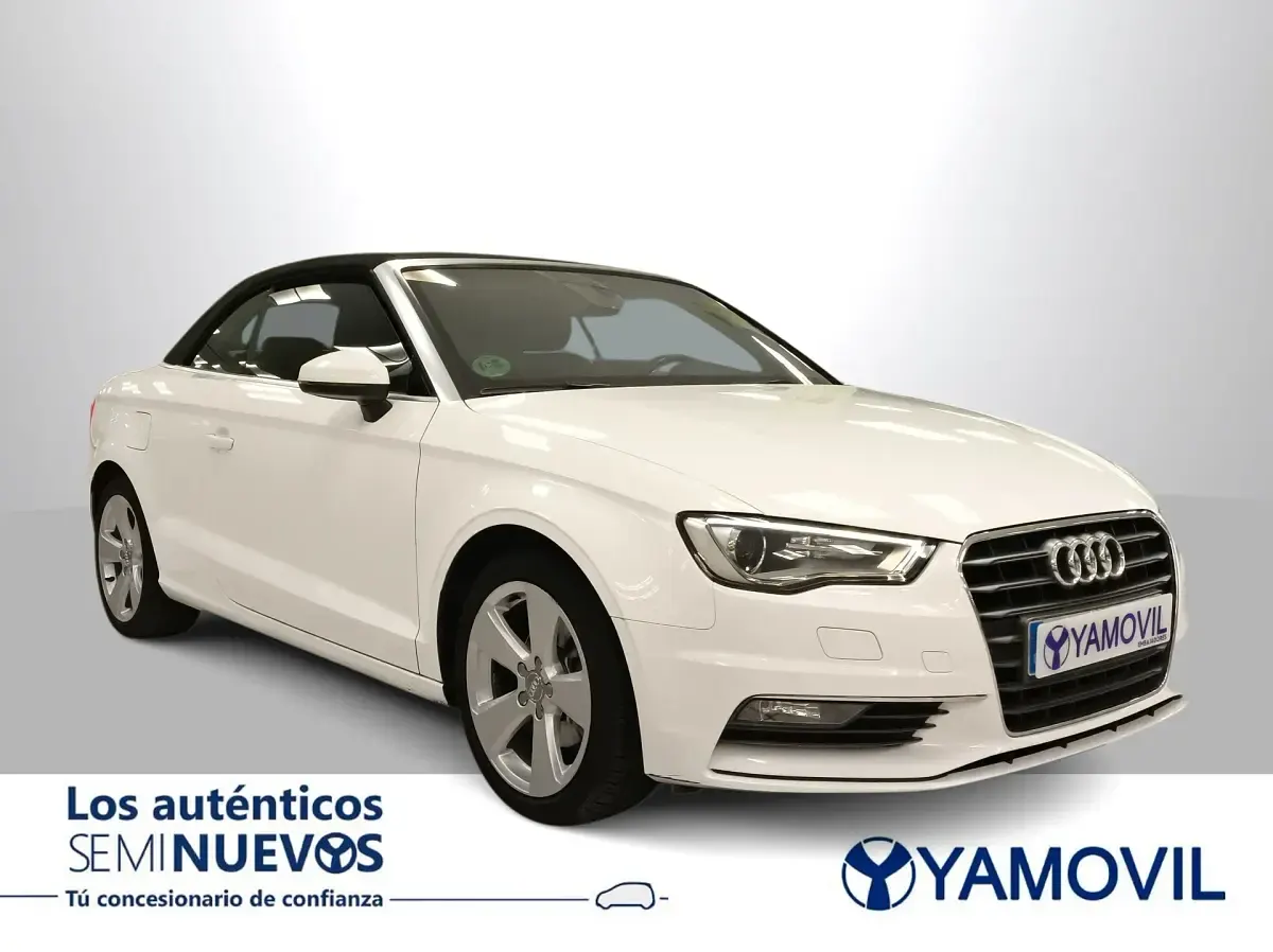 Usado Audi A3 Ambition 110 CV (80 kW) 2015 Blanco Descapotable