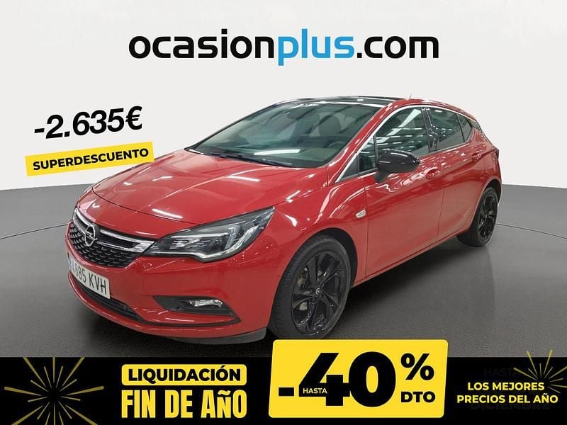 Rojo Usado 2019 Opel Astra Dynamic Berlina | 12.490 € (Precio justo) - Imagen 1/4