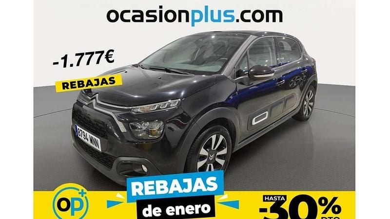 Negro Usado 2024 Citroën C3 PureTech Utilitario | 11.900 € (Precio justo) - Imagen 1/4