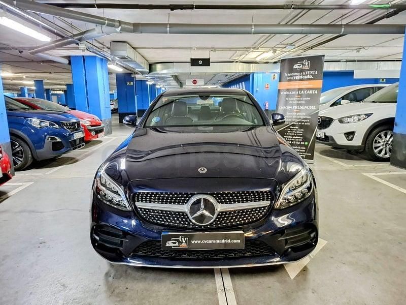 Usado Mercedes C200 184 CV (135 kW) 2018 Azul Berlina