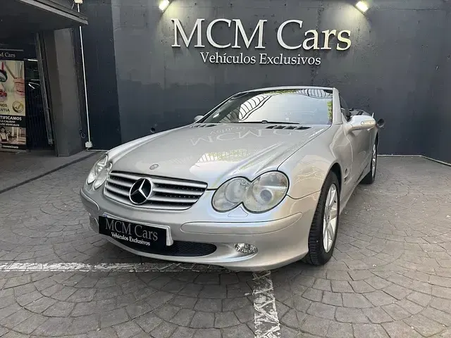 Usado Mercedes SL500 306 CV (225 kW) 2001 Gris Descapotable