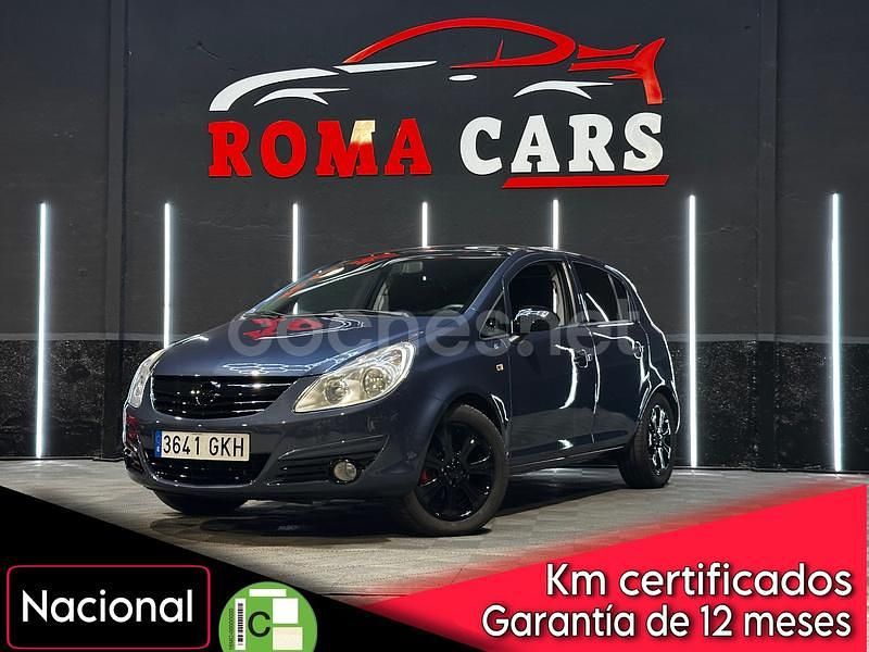 Gris / plata Usado 2008 Opel Corsa Enjoy Berlina | 4990 € (Precio justo) - Imagen 1/4