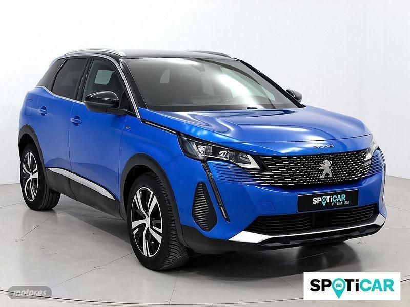 Azul Usado 2021 Peugeot 3008 GT SUV | 21.500 € (Un poco caro) - Imagen 1/4