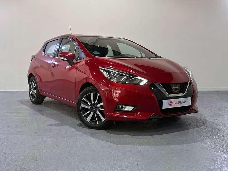 Rojo Usado 2019 Nissan Micra Acenta Utilitario | 12.390 € (Precio justo) - Imagen 1/4