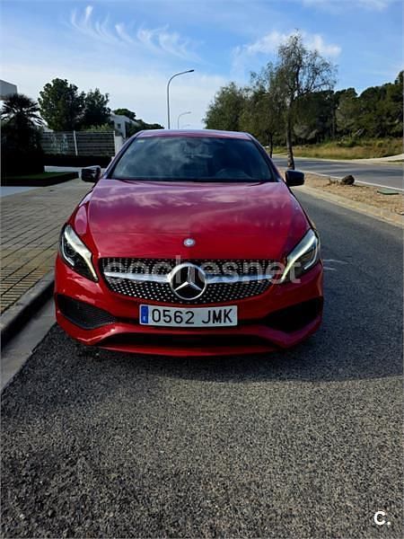 Usado Mercedes A200 AMG line 136 CV (100 kW) 2017 Rojo Berlina