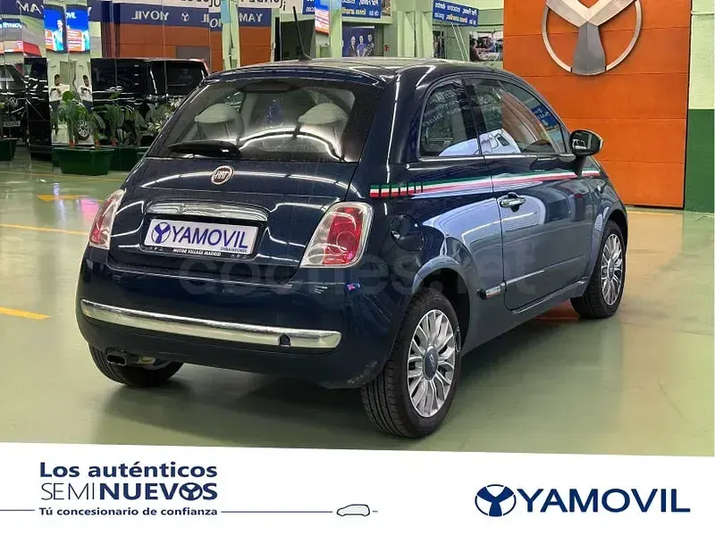 Usado Fiat 500 Lounge 69 CV (50 kW) 2014 Azul Berlina