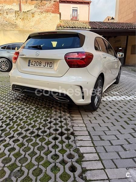 Usado Mercedes A200 AMG line 136 CV (100 kW) 2017 Blanco Berlina