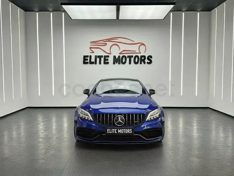 Usado Mercedes C63 AMG 476 CV (350 kW) 2019 Azul Coupe