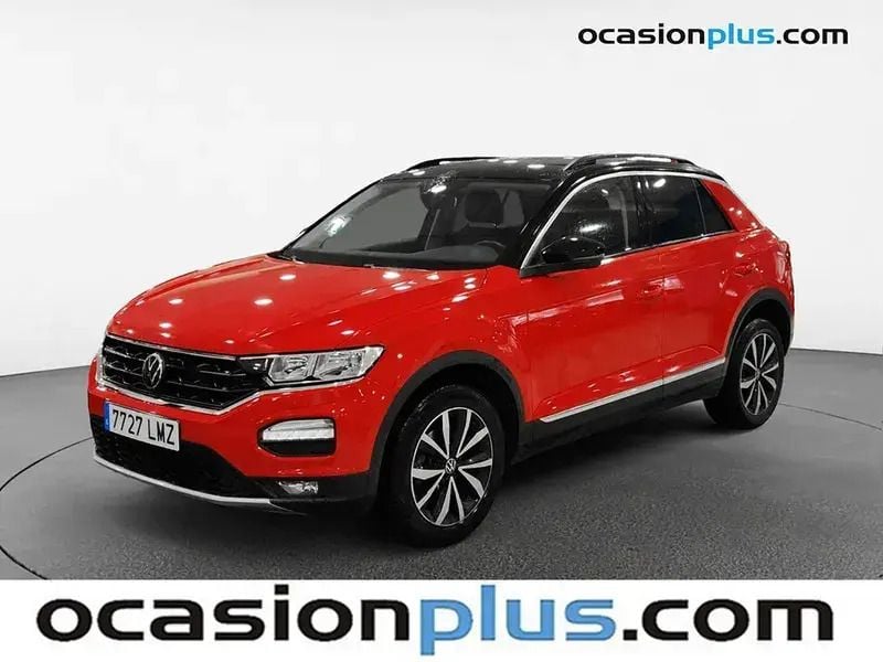 Rojo Usado 2021 VW T-Roc Advance SUV | 18.537 € (Precio justo) - Imagen 1/4