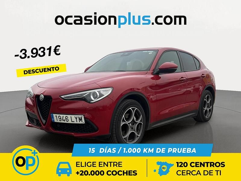 Rojo Usado 2022 Alfa Romeo Stelvio Sprint SUV | 30.490 € (Un poco caro) - Imagen 1/4
