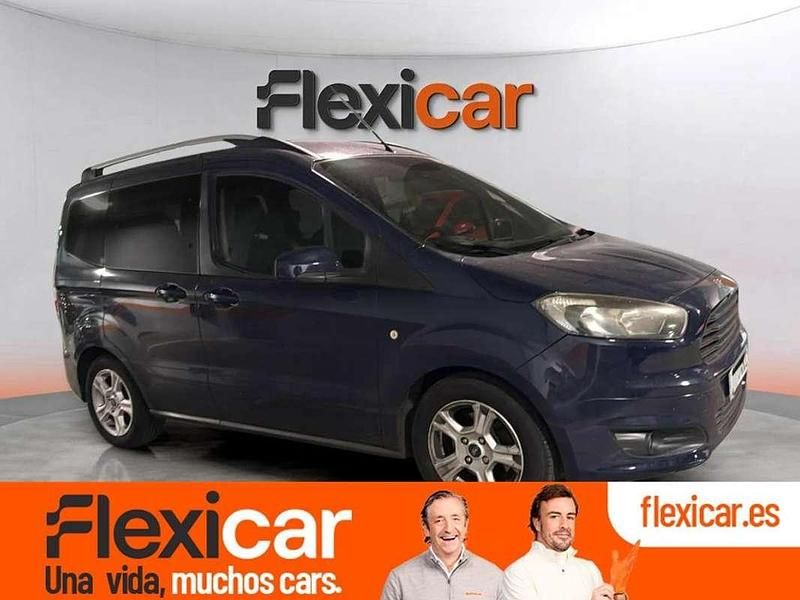 Azul Usado 2018 Ford Tourneo Courier Ambiente Monovolumen | 8490 € (Precio justo) - Imagen 1/4