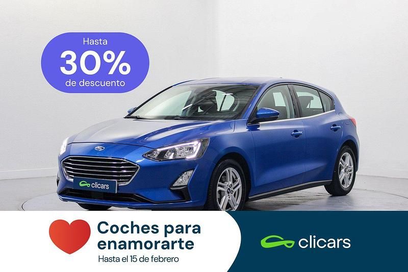 Usado Ford Focus Trend+ 124 CV (91 kW) 2019 Azul Berlina