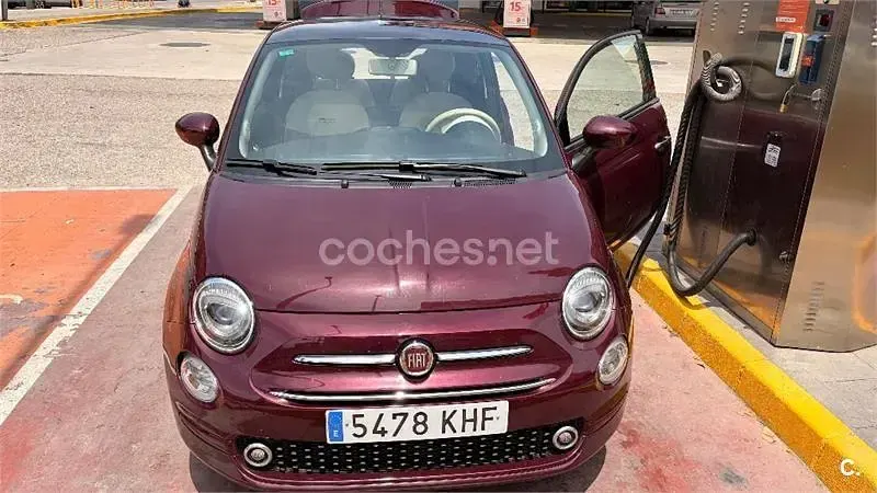 Usado Fiat 500 Lounge 69 CV (50 kW) 2018 Granate Berlina