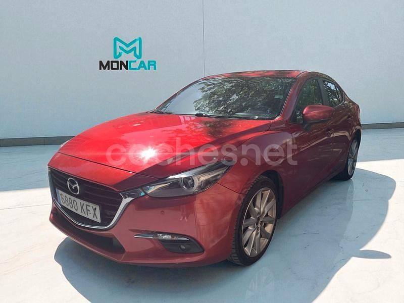 Rojo Usado 2017 Mazda 3 Berlina | 13.790 € (Precio justo) - Imagen 1/4