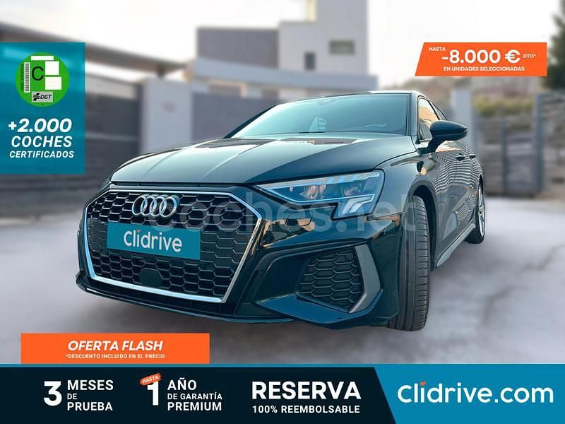 Negro Usado 2023 Audi A3 Sportback S-Line Berlina | 23.690 € (Buen precio) - Imagen 1/3