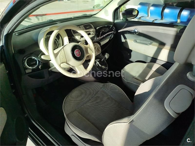 Usado Fiat 500 Lounge 69 CV (50 kW) 2009 Negro Descapotable