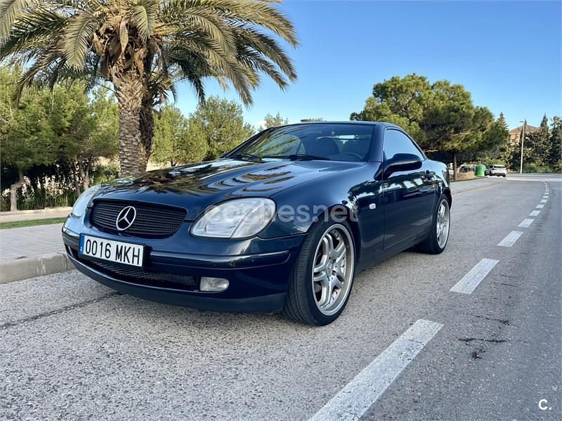 Usado Mercedes SLK230 193 CV (141 kW) 1998 Azul Descapotable