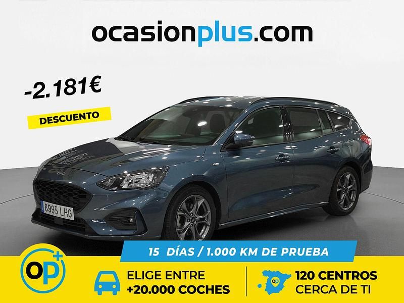 Usado Ford Focus ST-Line 125 CV (91 kW) 2020 Azul Familiar