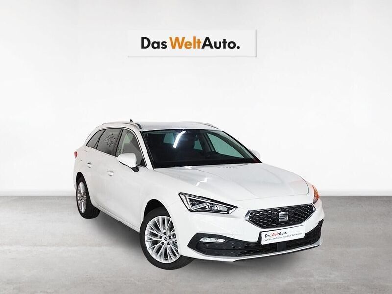 Blanco Usado 2021 Seat Leon XCELLENCE Familiar | 17.900 € (Precio justo) - Imagen 1/4