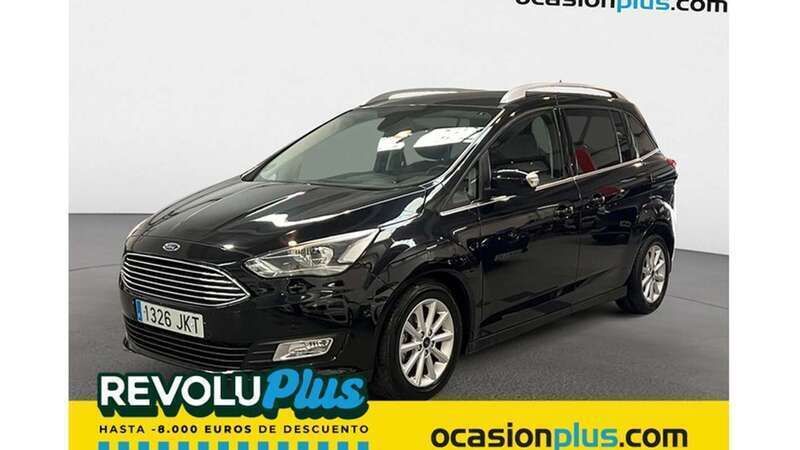 Negro Usado 2015 Ford Grand C-Max Titanium Monovolumen | 13.990 € (Precio justo) - Imagen 1/4