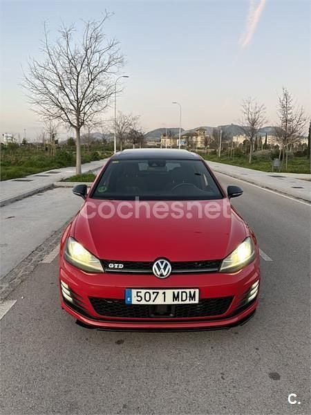 Usado VW Golf VII GTD 184 CV (135 kW) 2013 Rojo Berlina