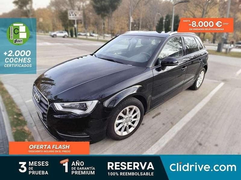 Negro Usado 2015 Audi A3 Sportback Attraction Utilitario | 11.990 € (Super precio) - Imagen 1/3