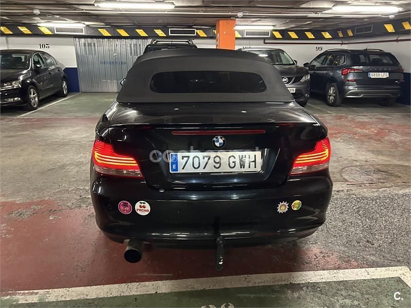 Usado BMW 120 Cabriolet 170 CV (125 kW) 2008 Negro Descapotable