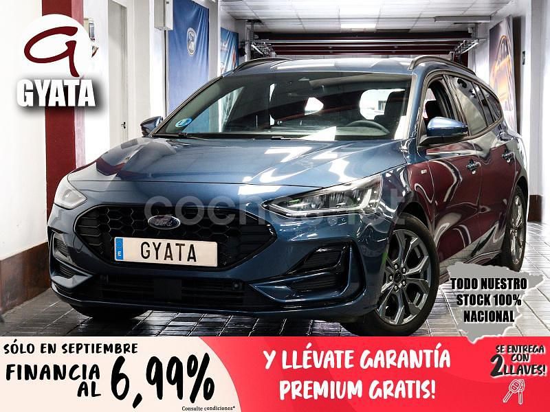 Azul Usado 2024 Ford Focus ST-Line X Familiar | 22.990 € (Precio justo) - Imagen 1/4