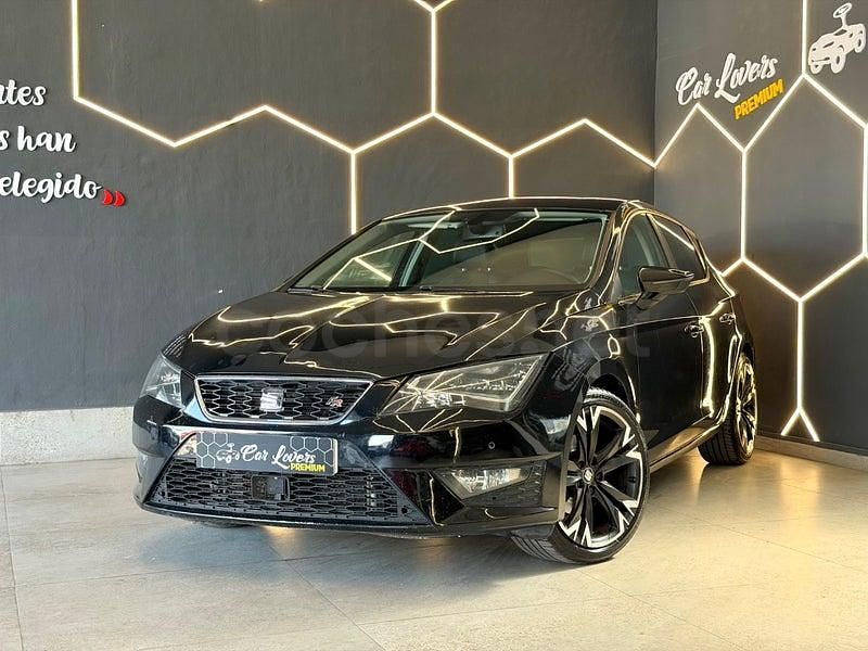 Usado Seat Leon FR 150 CV (110 kW) 2014 Negro Berlina