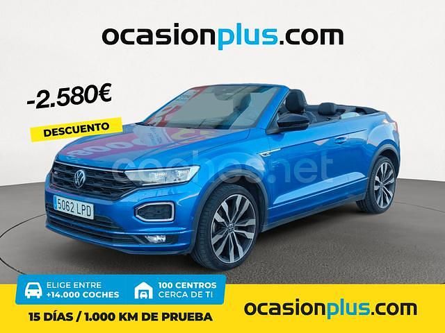 Azul Usado 2021 VW T-Roc R-line SUV | 28.390 € (Caro) - Imagen 1/4