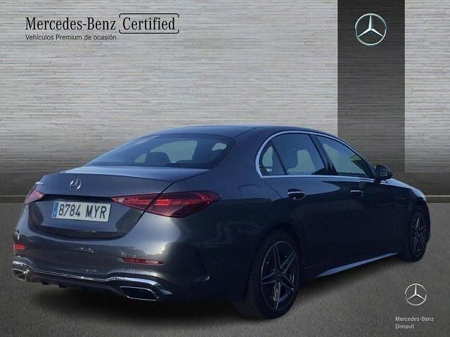 Usado Mercedes C300e AMG line 313 CV (230 kW) 2024 Gris selenita