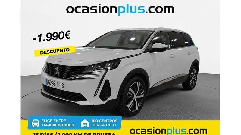 Blanco Usado 2021 Peugeot 5008 Allure Monovolumen | 19.900 € (Buen precio) - Imagen 1/4