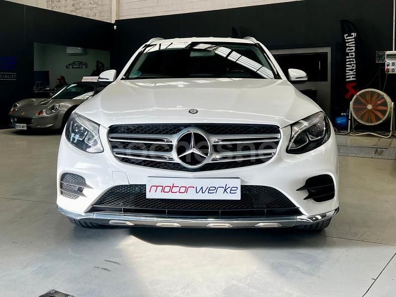 Usado Mercedes GLC220 AMG line 170 CV (125 kW) 2016 Blanco SUV