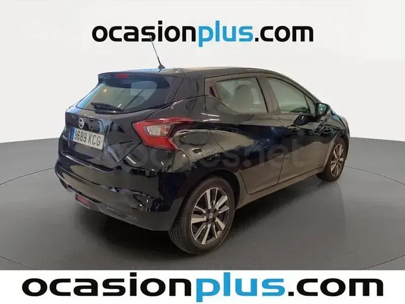 Usado Nissan Micra Acenta 90 CV (66 kW) 2017 Negro Utilitario