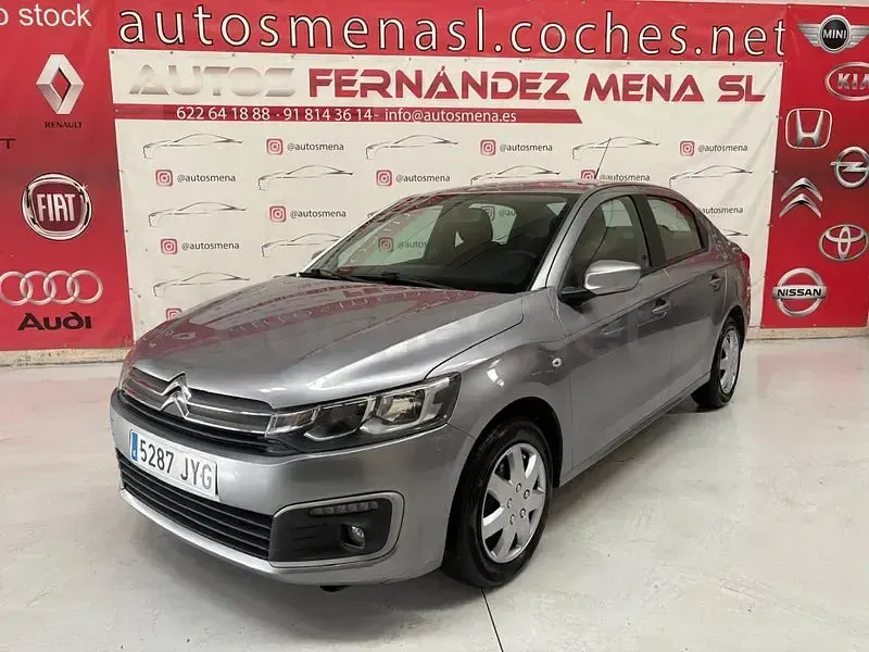 Usado Citroën C-Elysee I PureTech 82 CV (60 kW) 2017 Gris / plata Berlina