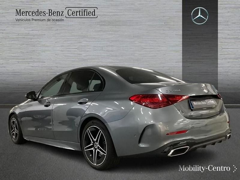 Usado Mercedes C220 AMG line 200 CV (147 kW) 2021 Selenitgrey  metallic paint Berlina
