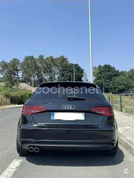 Usado Audi A3 S-Line 150 CV (110 kW) 2015 Negro Berlina
