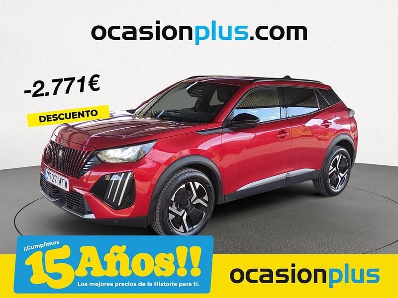 Rojo Usado 2024 Peugeot 2008 Allure SUV | 17.950 € (Precio justo) - Imagen 1/4