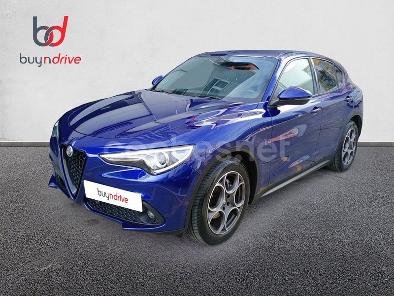 Azul Usado 2022 Alfa Romeo Stelvio Super SUV | 25.990 € (Precio justo) - Imagen 1/4