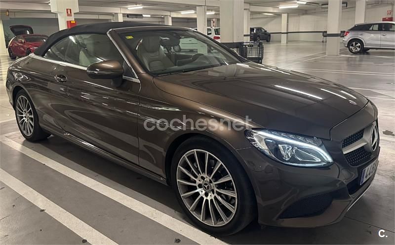 Marrón Usado 2017 Mercedes C220 Descapotable | 21.700 € (Super precio) - Imagen 1/4