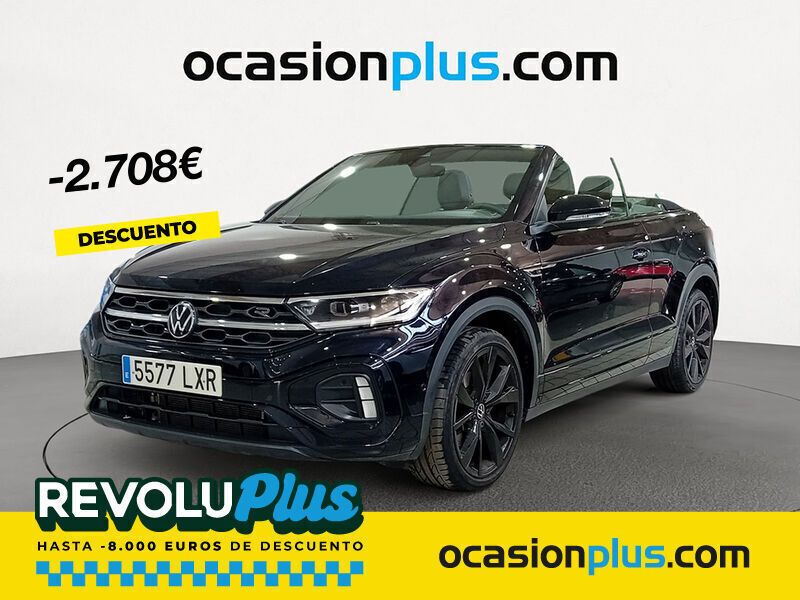 Negro Usado 2022 VW T-Roc Cabriolet R-line Descapotable | 29.790 € (Precio justo) - Imagen 1/4