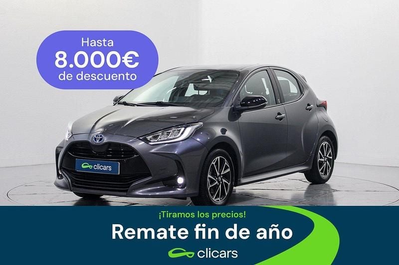 Gris Usado 2022 Toyota Yaris Hybrid Active Berlina | 18.990 € (Precio justo) - Imagen 1/4